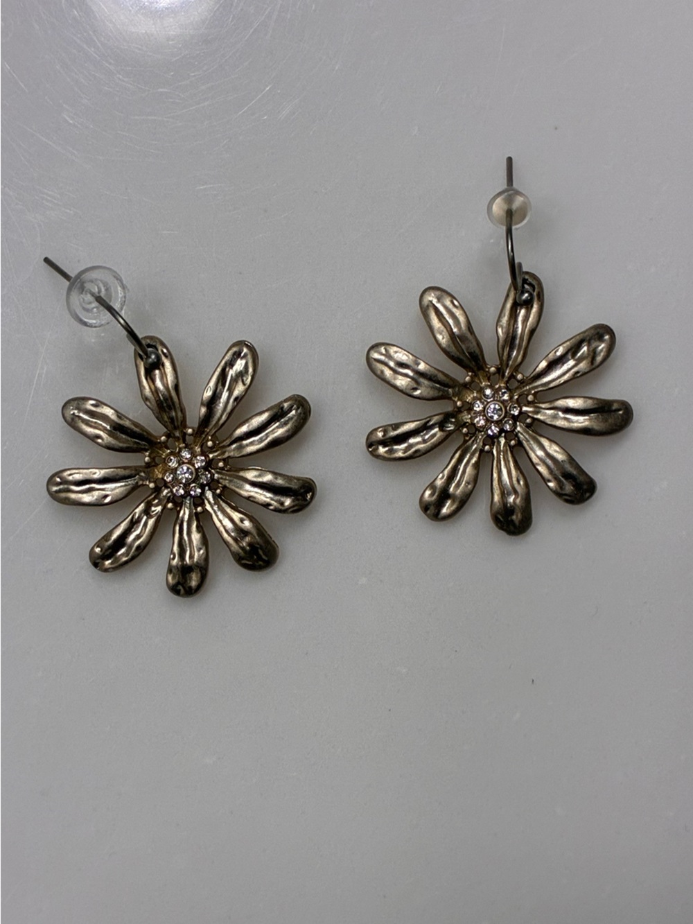 LOFT Gold Floral Earrings
